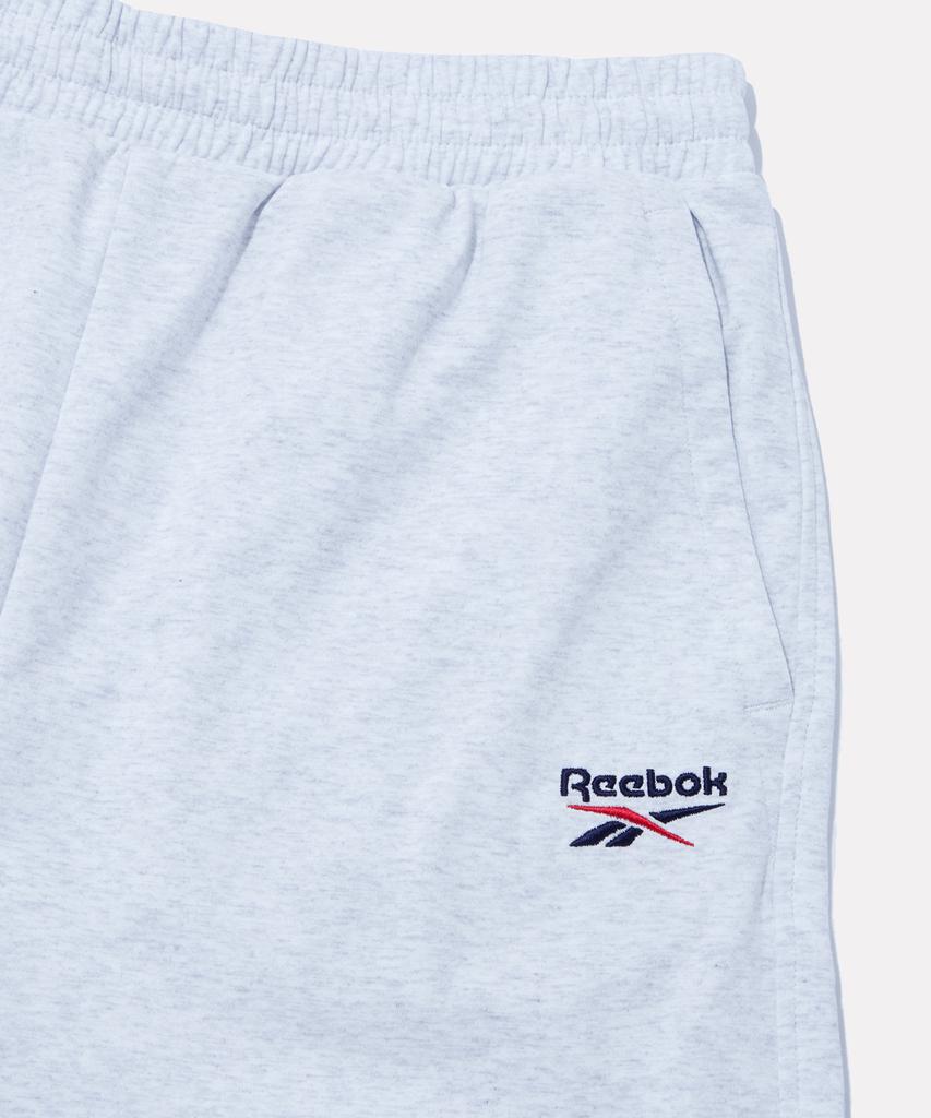 Reebok Широкая толстовка-бермуды - Светло-серый меланж
