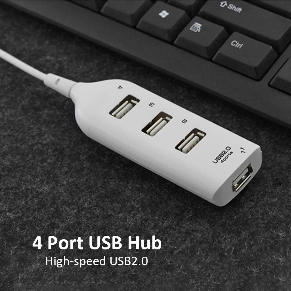 4-портовый USB 5 Мбит/с 1.1 высокоскоростной мини-концентратор с рисунком 2.0 адаптер расширитель компьютерный разветвитель