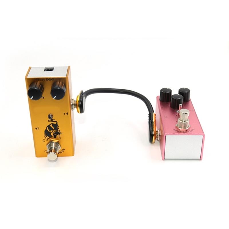 Guitar Patches Cable Right Straight Angle 6.35mm Low Noise Guitar Effect Pedal Cables Professional Guitar Patches Pedal