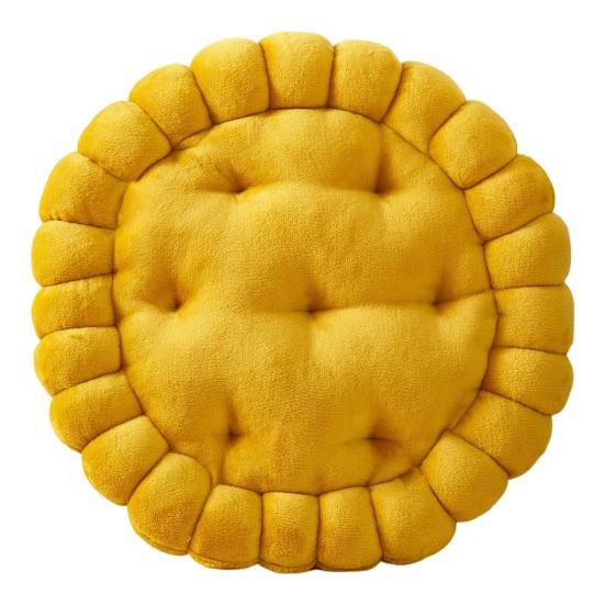 Подушка для сиденья, утолщенная, высокая эластичность, удобная, мягкая, круглая, очаровательная, в форме печенья, коврик для стула, коврик для дивана