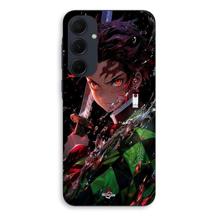 Coque Pour Samsung galaxy A35 Demon Slayer Tanjiro Kamado énervé manga anime Maniacase