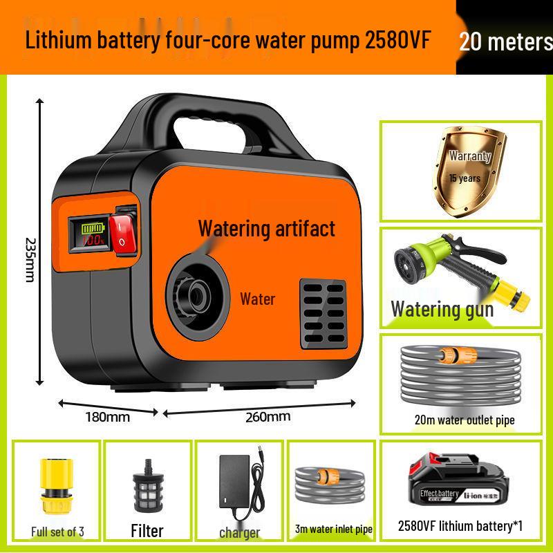 Rechargeable Small Water Pump for Vegetable Garden and Household Irrigation