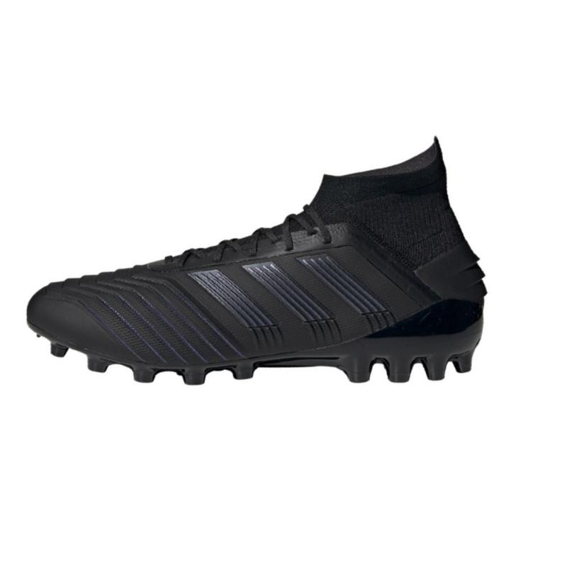 Adidas Predator 19.1 Sports Trend Artificial Turf Non-Slip Wear-Resistant Soccer Shoes Men Soccer Shoes Black EF8982