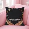 Passionate IImagine Dragonses band pattern Cushion Cover Pillow Case Soft Friendly Fabric  Concealed Zipper