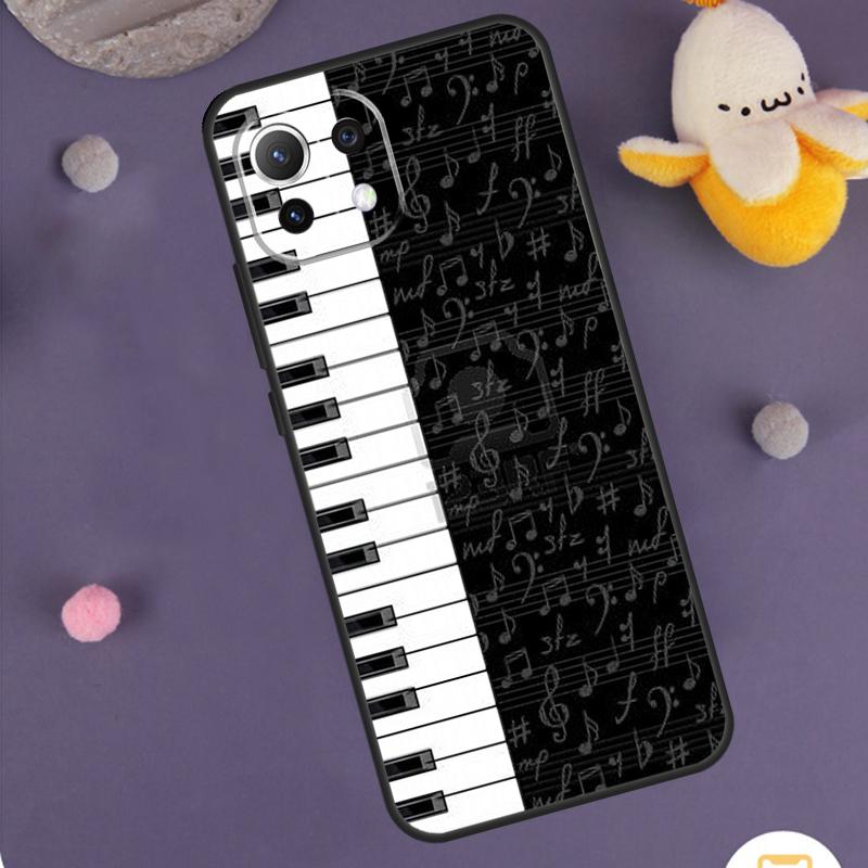 Музыкальный чехол 'Клавиши пианино' для POCO M6 F6 X3 X5 X6 Pro M5s F3 F5 Xiaomi 13 14 Ultra 12 Lite 11T 12T 13T Pro