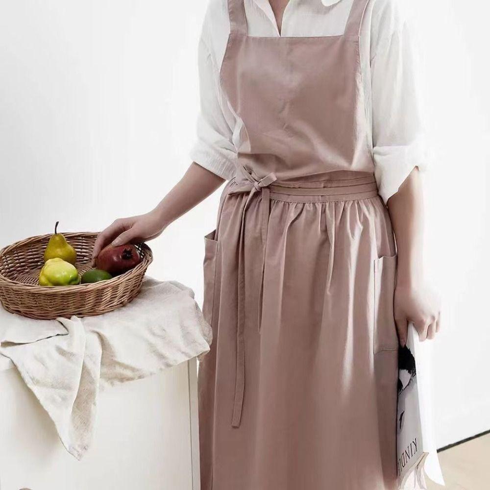 Cotton Florist Apron Korean Style Work Dress High Quality Kitchen Apron
