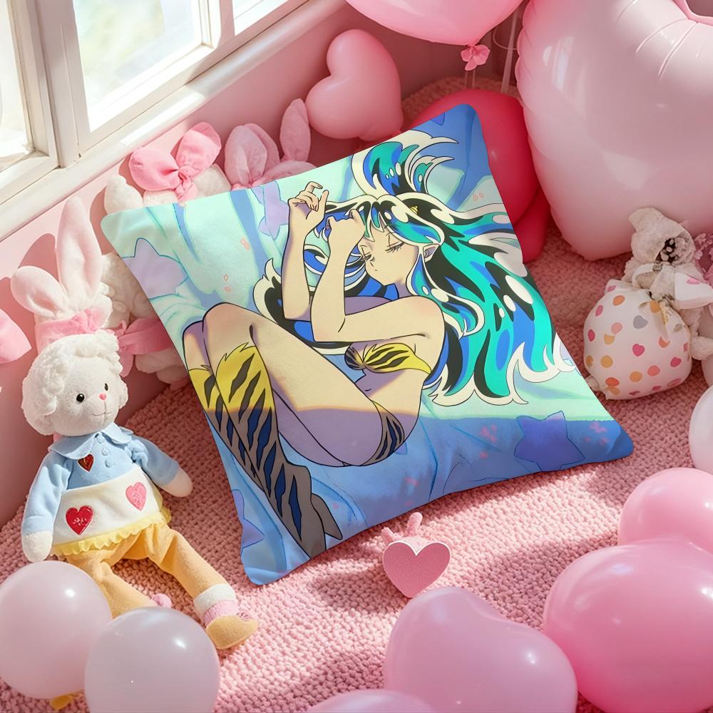 Игровой Чехол на Подушку с Рисунком из Аниме Urusei Yatsura, Наволочка для Подушки на Диван в Гостиной и Декор Спальни