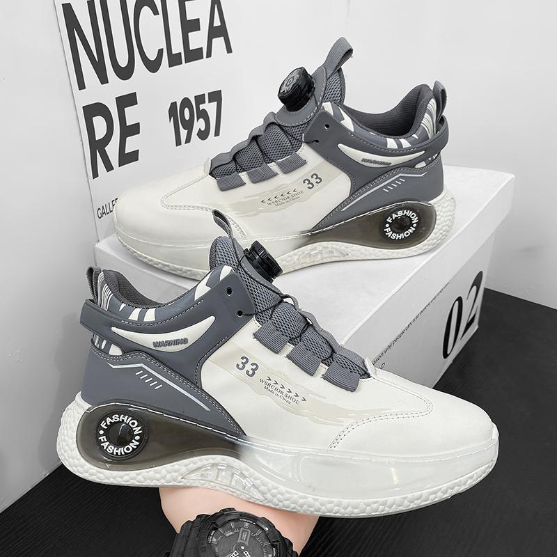 Новые модные мужские дышащие баскетбольные кроссовки на толстой подошве для студентов, удобные повседневные спортивные кроссовки для бега