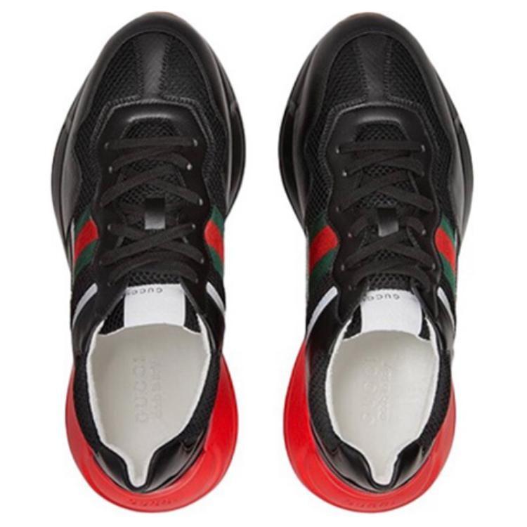Gucci Rhyton 'Черный Красный Зеленый Светоотражающий' 645771 2H040 1093