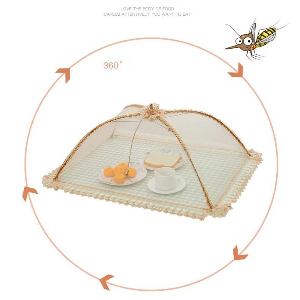 Сетчатый чехол для еды в виде зонтика, обеденный стол, организация, модная дышащая крышка для посуды