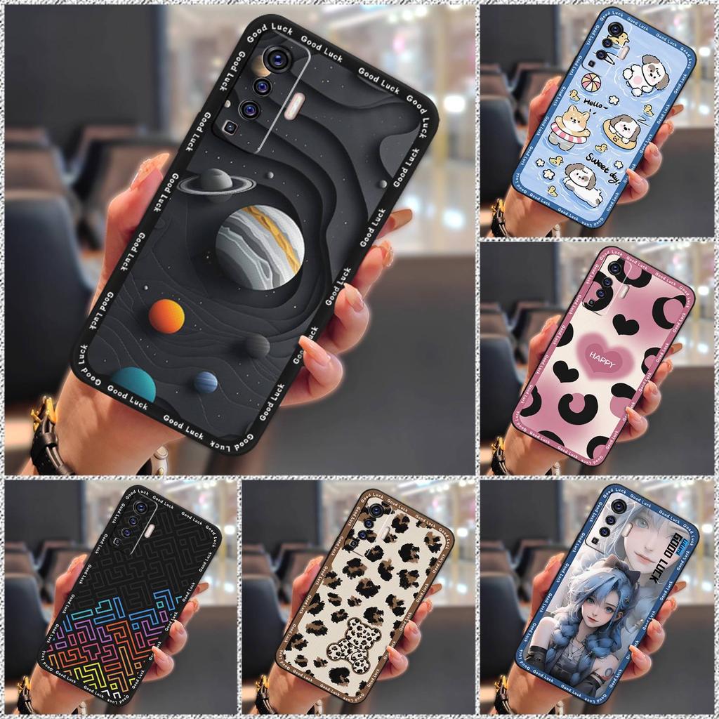Cover Dirt-resistant Phone Case For VIVO X50 Anti-dust Silicone Cartoon Protective Fashion Design Back Cover Anti-knock