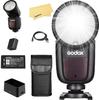 Авторизованная вспышка Godox с круглой головкой для камеры 76Ws TTL1 8000 480 Полная мощность Время перезарядки Руководство по эксплуатации на японском языке [Godox Agent] V1-S Sony, 2.4G /