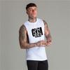 Muscleguys Personalised Printed GYM Warriors Cotton Sleeveless T-shirt Hot Stamping Gym Clothing Mens Bodybuilding Loose Tank Tops