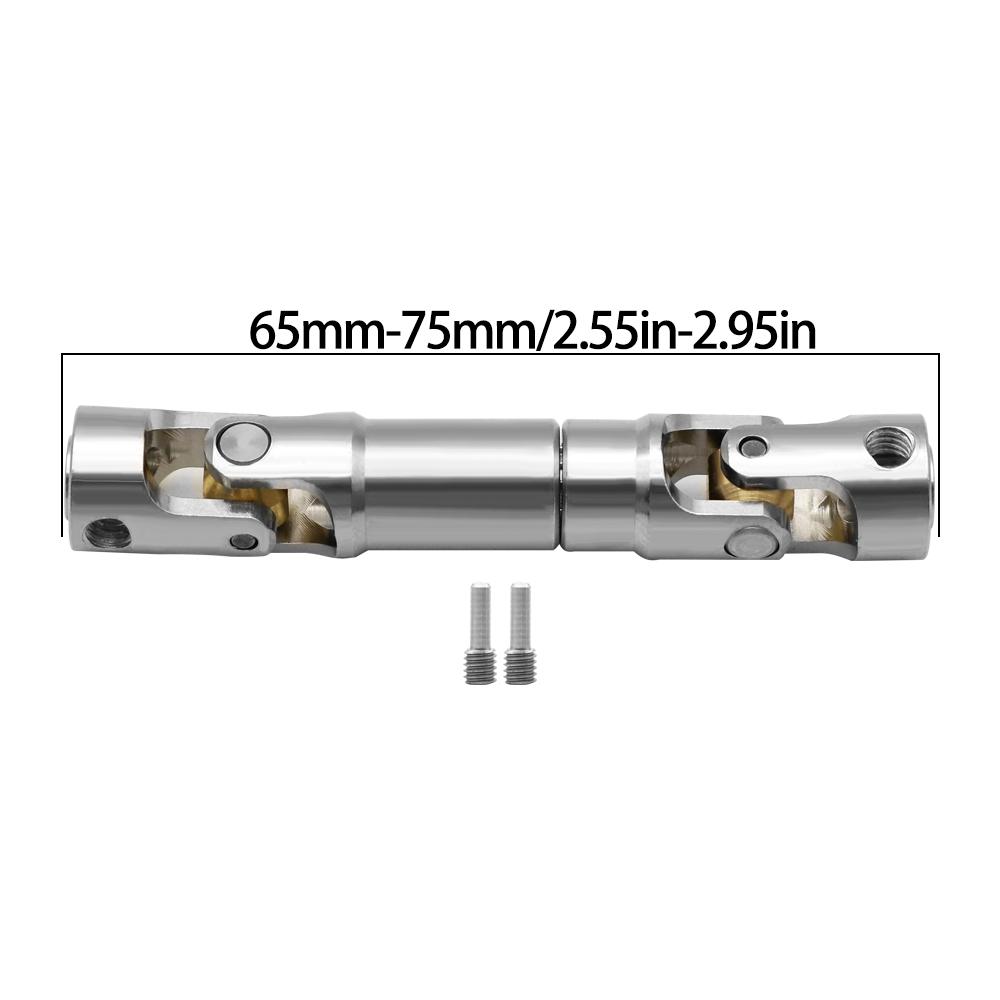 Metal Internal Spline Drive Shaft Universal Joint Driveshaft for 1/10 RC Car Crawler Axial SCX10 Gladiator YK4082 TRX4 TF2 D110