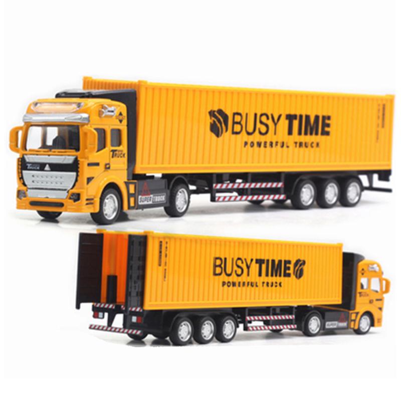 Children Pull Back Car Detachable Container Truck With Container Drop-resistant Car Model Toy Gifts