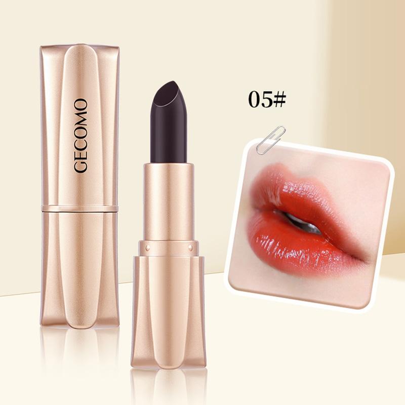 GECOMO Black Magic Lipstick - Moisturizing Gloss, Long-Lasting, Temp-Sensitive Change, Lip Hydration,Korean makeup