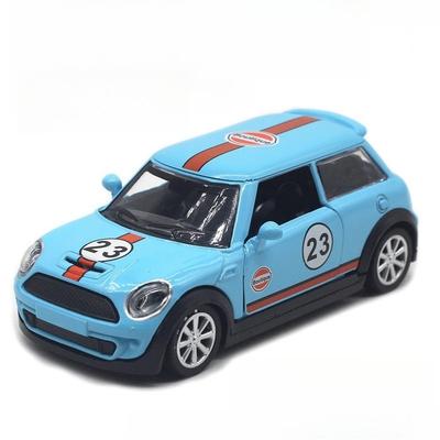 1/32 BMW Mini Cooper классический автомобиль Высокая симуляция Литой металлический сплав Модель автомобиля Инерционный Коллекция Детская игрушка Подарки