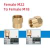 1Pcs 3/8" 1/4" M14 M18 M22 Thread Hose Connector Transitional Joints  for High Pressure Washer Torch