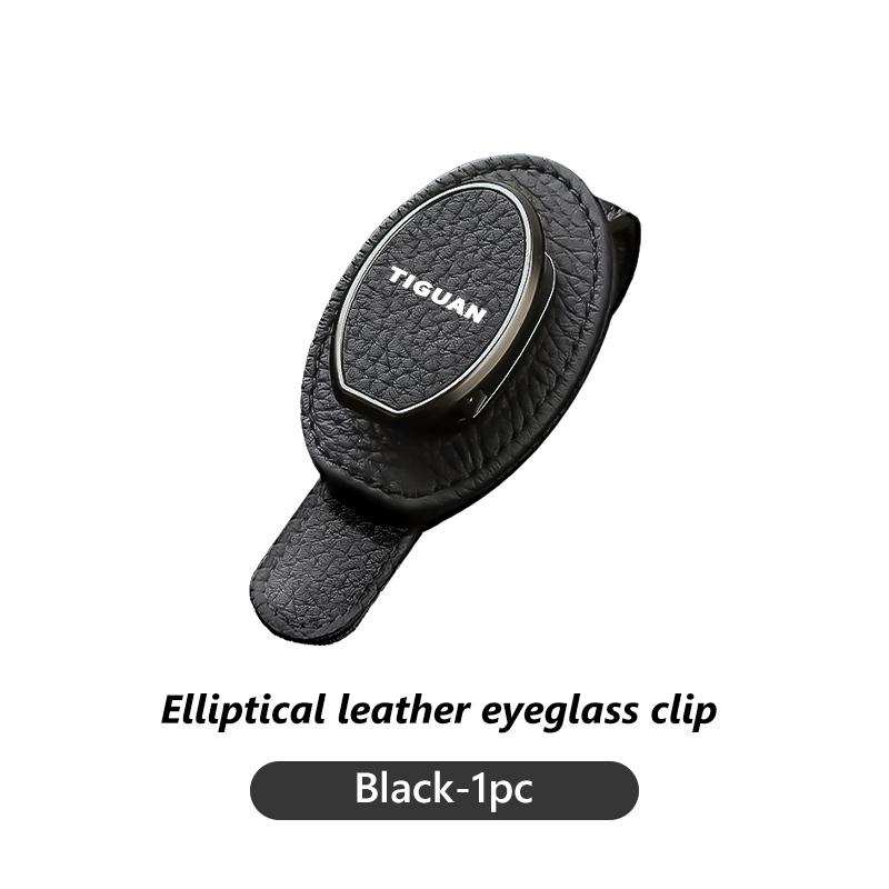 DIG1 Car Sun Visor Eyeglass Hanger Clip Glasses Holder Card Auto Storage For Volkswagen VW Tiguan Scirocco Sagitar Magotan 4 5 6 7