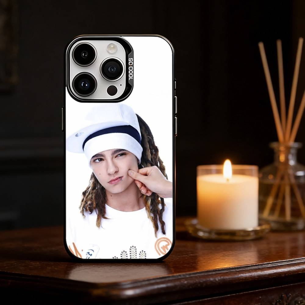 Tom K-Kaulitz Phone Case For iPhone 17 16 15 14 13 12 11 Pro Max Plus Silver Matte Black Cover