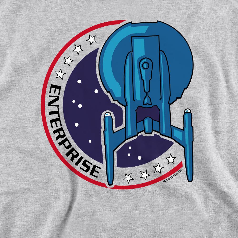 STAR TREK Толстовка унисекс для взрослых с нашивками Enterprise