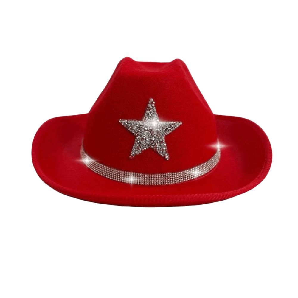 Rhinestone Summer Sun Hat Sparkling Kids Bucket Hat Cool Western Cowboy Hat  Dress-Up
