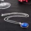 Glass 12 Constellation Sagittarius Horoscope Sign Zodiac Pendant Necklace Decoration Jewelry