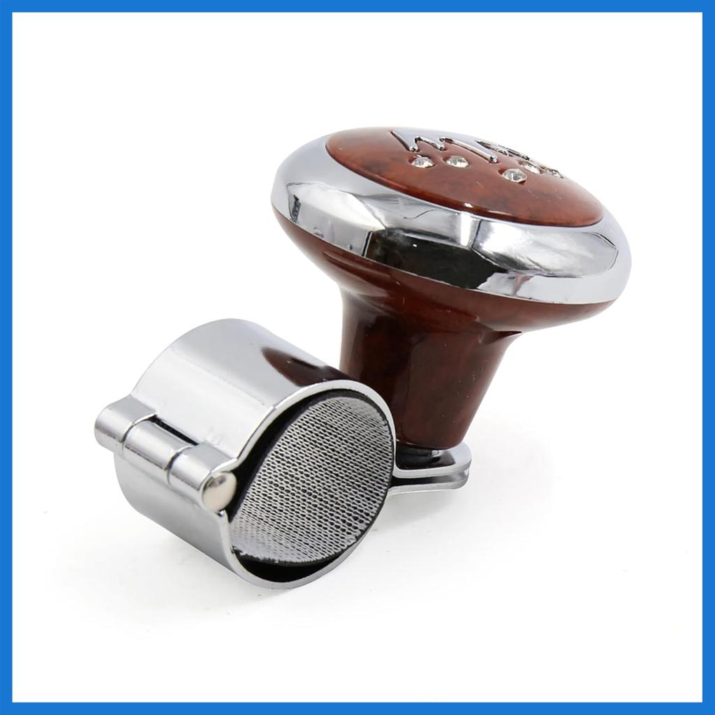 Brown Crown Pattern Design Steering Wheel Knob Power Handle for Auto Car Auto Accessories