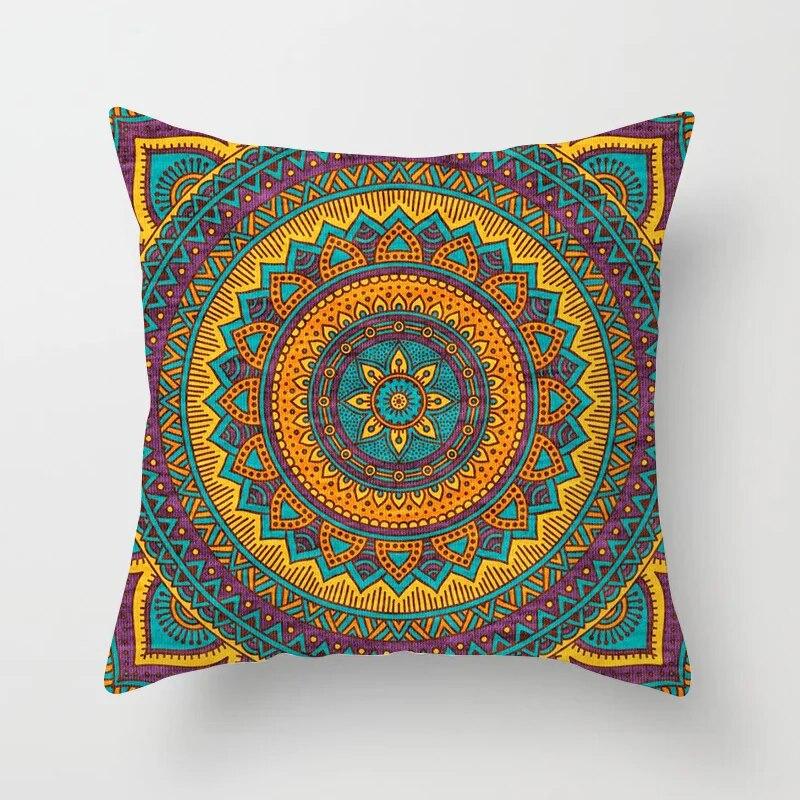 Multi-Printing Sofa Pillow Covers Bedroom Home Decor Car Office  Mandala Pattern Cushion