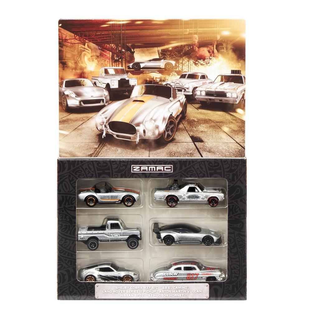 MATTEL Hot Wheels Zamak Multi Pack Mini Years Old and HLK52 [6 Cars] [3 Over]