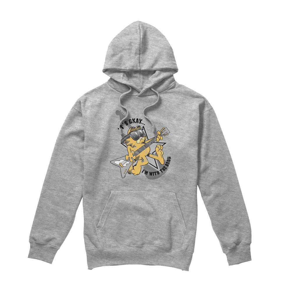 Garfield Mens I´m with the Band Hoodie