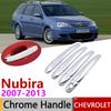Для Chevrolet Nubira Lacetti J200 Facelift 2007 ~ 2013 Хромированная крышка дверной ручки автомобильные аксессуары Набор накладок 2008 2010