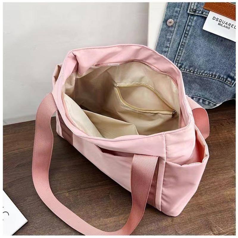Women's Bag Solid Color Tote Bag Commuting Shoulder Bag Leisure Simple Mommy Go Out Bag Large Capacity Nylon Handbag