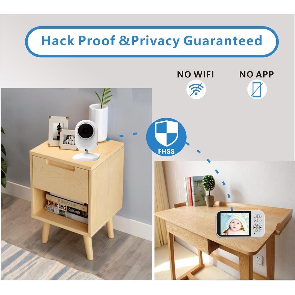 Няня SP316 Видеоняня 2,4G Беспроводная с 3,5-дюймовым ЖК-дисплеем 2-сторонняя аудиоразговорная камера наблюдения ночного видения