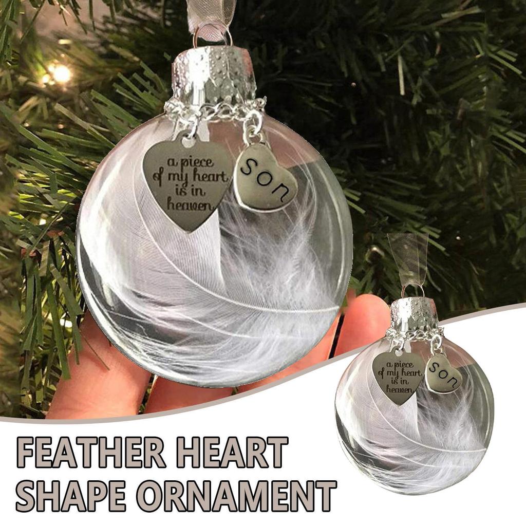 Подвеска «Перо ангела» «Любовь» Шар из перьев «Часть моего сердца вздымается» Мемориальный орнамент
