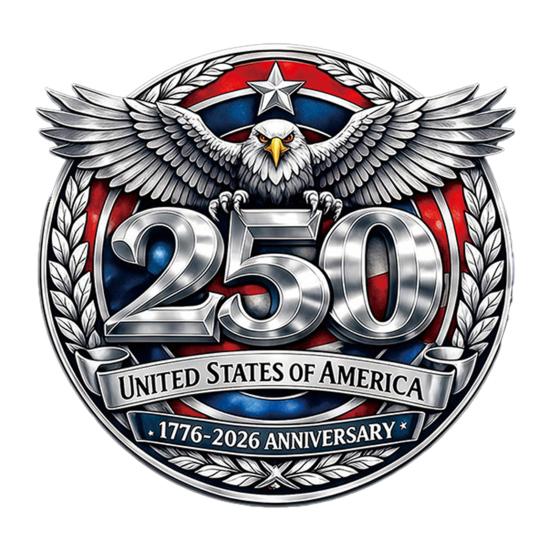 Наклейка Флаг США к 250-летию Патриотическая 1776-2026 250 Лет Америка Автомобильный Декаль Независимость