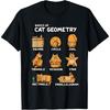 Basic Cat Geometry Cute Cat Cat Lover Cat Owner Math School T-Shirt