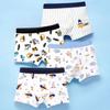 4шт детские трусы с героями мультфильмов, детские студенческие дышащие боксеры