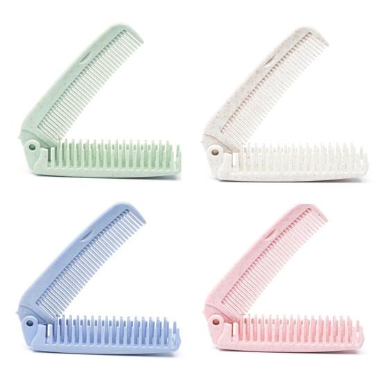 Расческа для волос, экологически чистая пластиковая дорожная сумка широкого применения, складная расческа для девочек