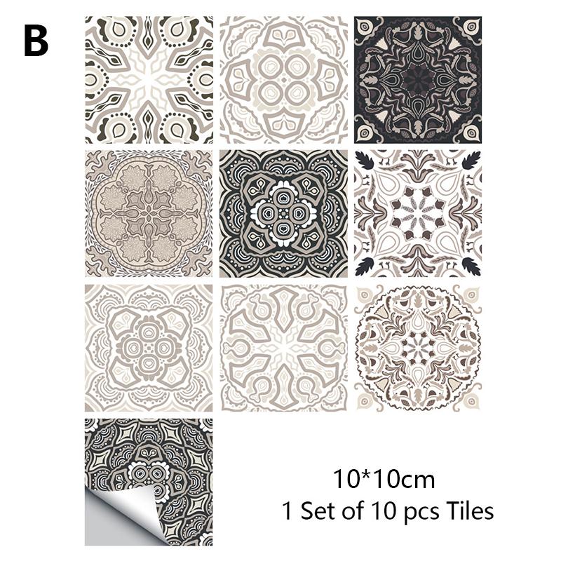 Ретро кухонные столы наклейка плитка узор напольная наклейка матовая поверхность плитка наклейка водонепроницаемая