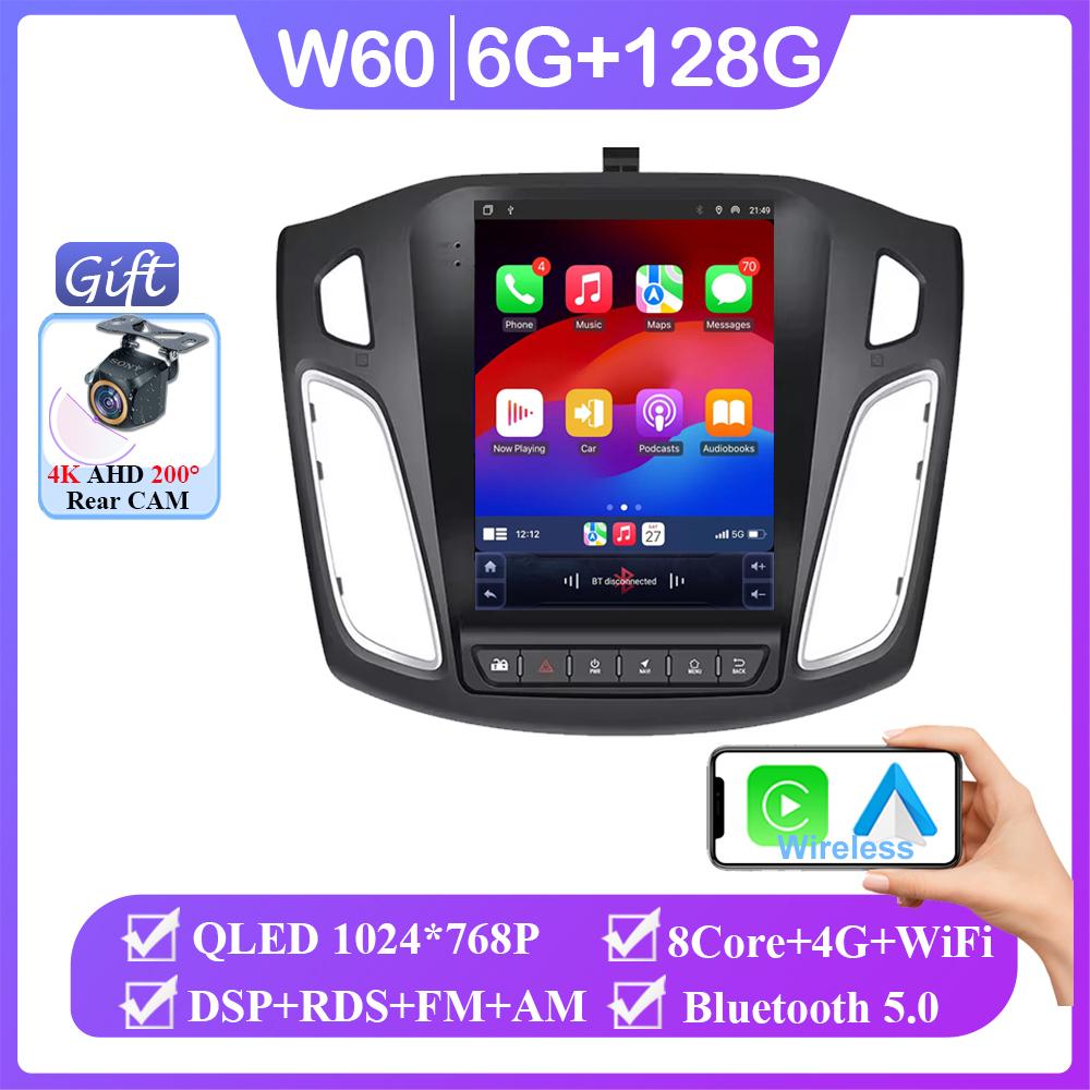 9,7-дюймовый экран для Ford Focus 3 Mk 3 2011-2019 Автомобильный DVD Авторадио Carplay 4G Мультимедийный Плеер WIFIGPS Навигация NP Нет 2din DVD