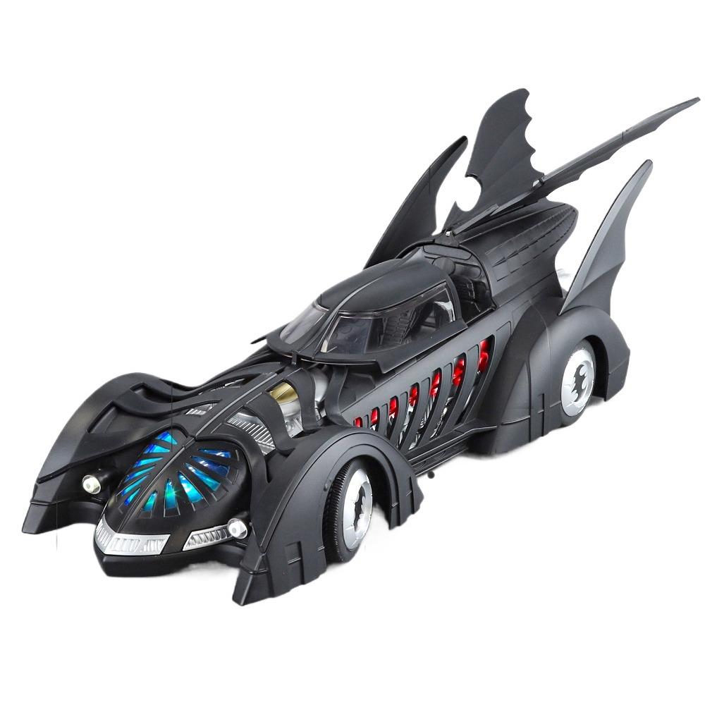 1/18 Scale Classic Movie Car Second Chariots Batmobile Alloy Concept Bat Sports Car Metal Metal Racing Car Model Sound Light Kids Toys