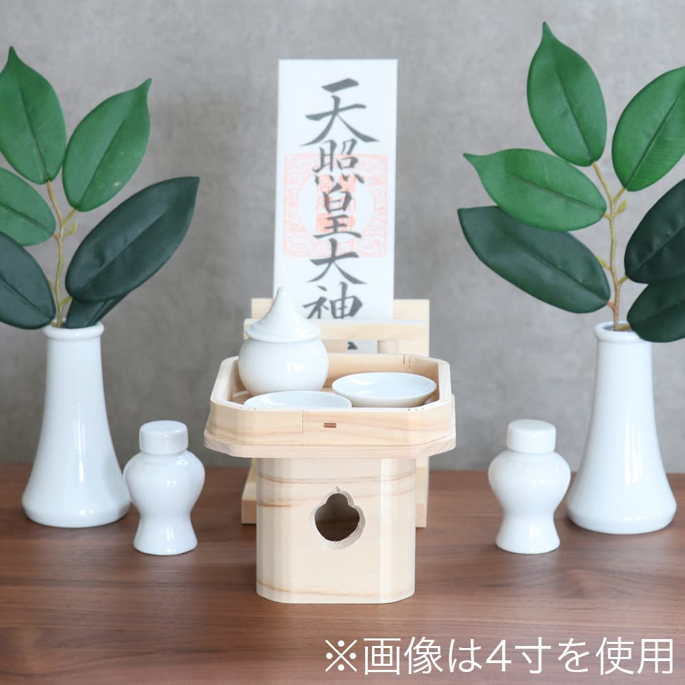 Namukumachan Kobo Sanpo (Sanpo) 6 inches (18.5cm wide x 14.5cm high) Three-sided Hinoki (Japanese cypress) Made in Japan Shinto Shrine, Shinto