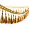 1M Tassel Beaded Fringe Trim Sewing Lace Crafts Trimmings Edging Curtain Accessories Pendant Cushion Table Upholstery Sofa Decor