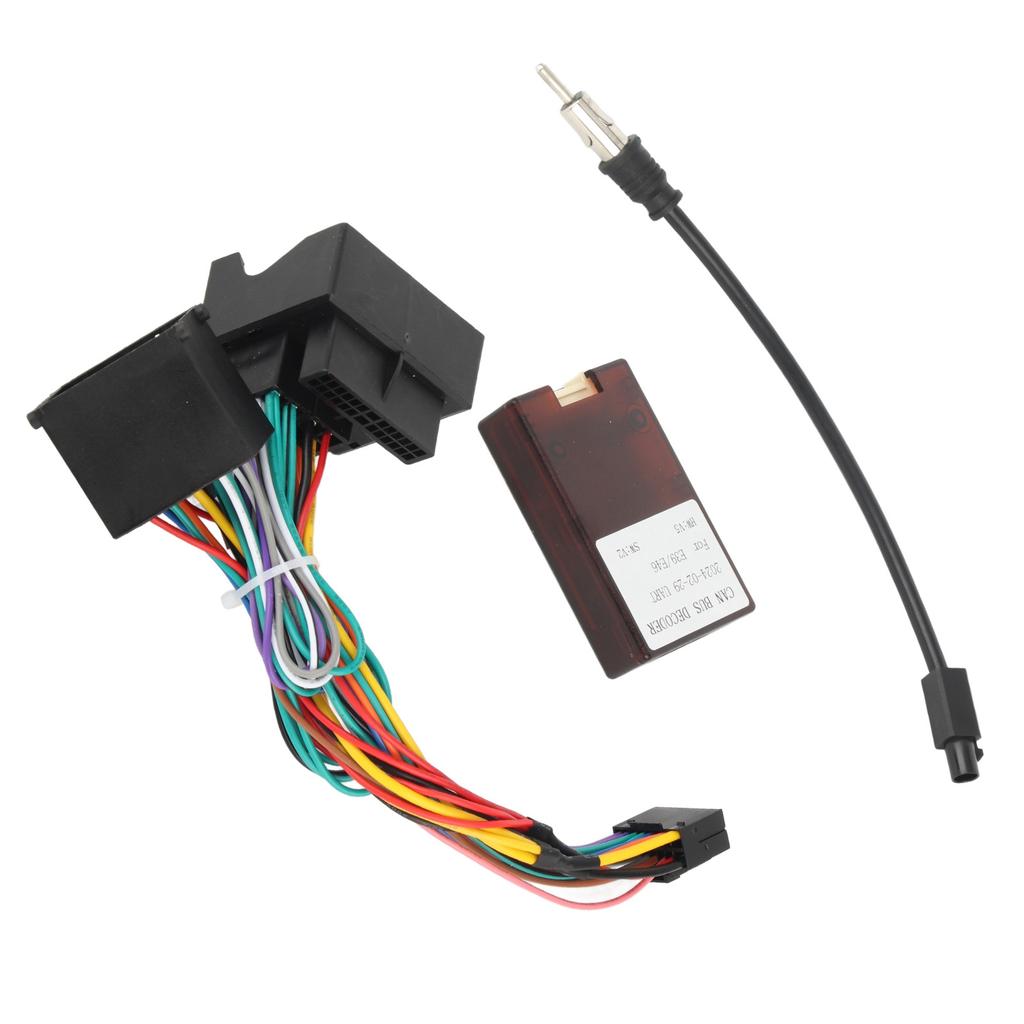 Car Power Cable Audio Wiring Harness Adapter with Canbus Box Replacement for F30 F10 X5 E46 E39 E53