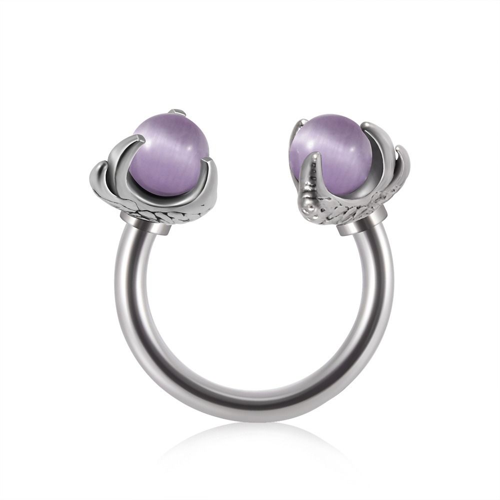 Ring Indian Style Crystal Piercing Clip Fashion Body Jewelry Septum Piercings Dragon Claw Nose Ring