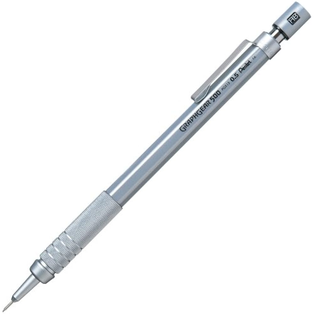 Механический карандаш Pentel Graph Gear 500 0,5 мм PG515 Серебристый