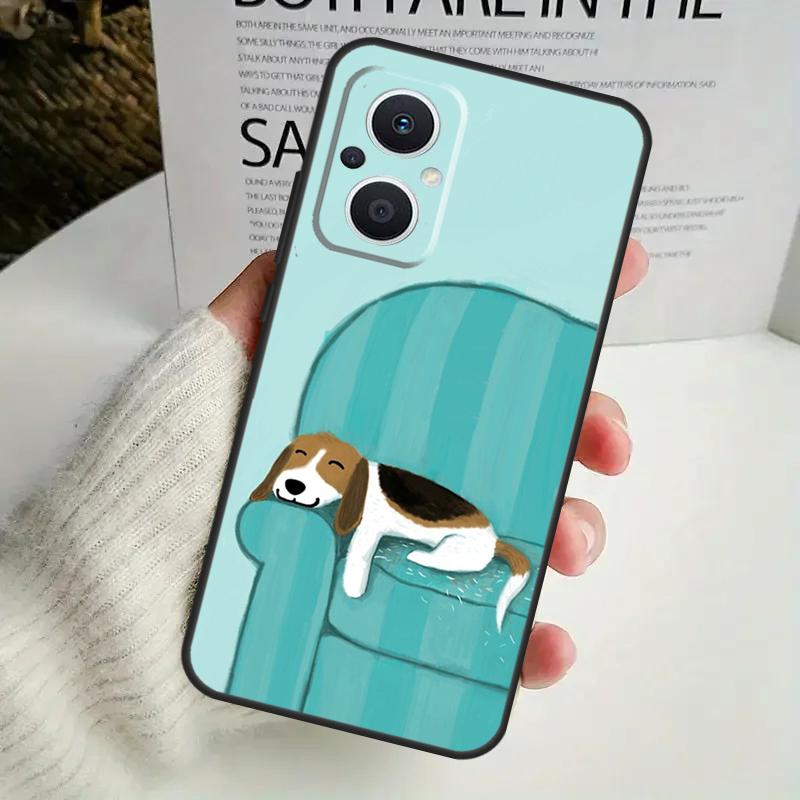 Beagle Dog Case For OPPO Reno 8 7 6 5 4 Lite 8T 5Z 4Z 10 11F OPPO Find X5 X6 Pro X2 Neo X3 Lite Cover