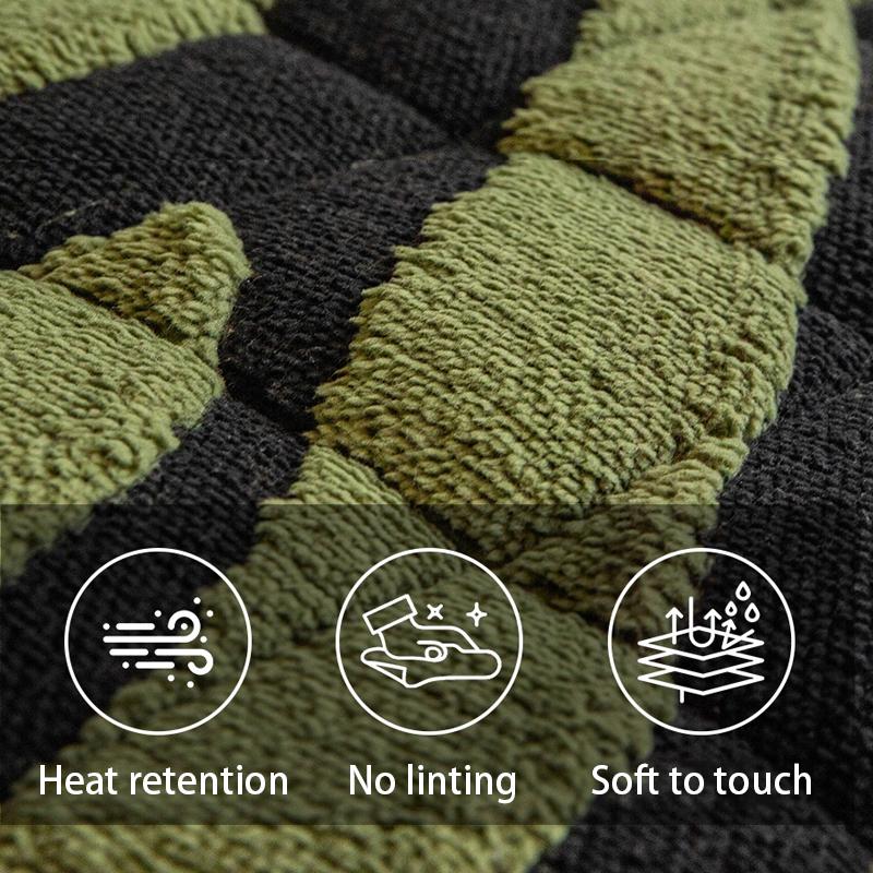 Zebra Stripe Pattern Plush Bench Cushion Winter Long Bench Seat Pad Sofa Chair Seat Cushion Home Decor Bay Window Pad