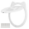 Plastic Cat Door Controlled Access 4 Modes Prevent Collision Magnetic Indoor Cat Door for Pets